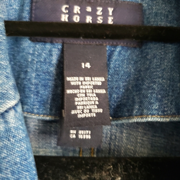 VTG CRAZY HORSE denim jeans jacket - Picture 2 of 6